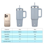 30 oz Insulated Tumbler Water Bottle with Handle (30 Ounces / Lavender)