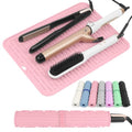 Oversize Silicone Heat Resistant Mat for Hair Tools (Pink)
