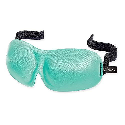 40 Blinks No Pressure Eye Mask for Travel & Sleep (Aqua / 1 Count (Pack of 1))