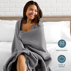 Polar Fleece Blanket (Twin/Twin XL / 05 - Grey)
