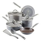 Cucina Nonstick Cookware (Sea Salt Gray / 10 Piece Porcelain)