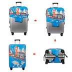Travel Luggage Cover Suitcase Cover Protector Skins 18 (Eiffel Tower / S (for 18--20 inch luggage))