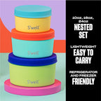 Stainless Steel Food Canister Set Of Three (Tropical Smoothie / 3 pack)