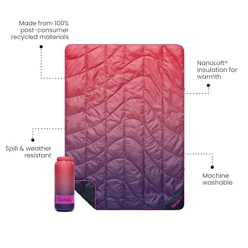 Travel Puffy Blanket (Berry Fade)