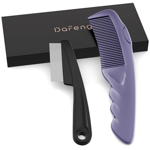 Dandruff Comb with Self (2PC Purple)