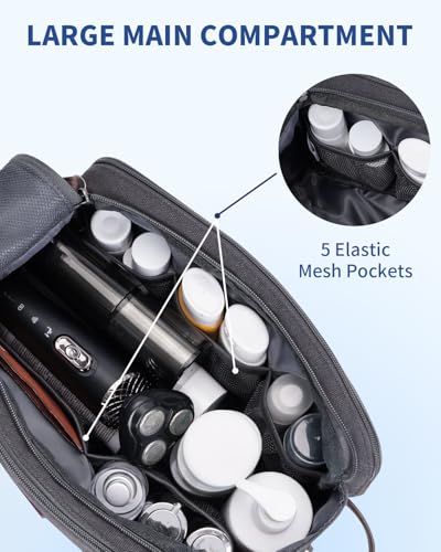 Travel Toiletry Bag for Men (L, Grey / Large)