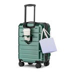 Carry On Luggage 22x14x9 Airline Approved Expandable Hardshell 20 Inch Suitcase with TSA Lock Carry On Suitcase with Wheels Small Travel Rolling Luggage with Cup Holder for Men Women Green (Green / Expandable Carry-On 20-Inch)