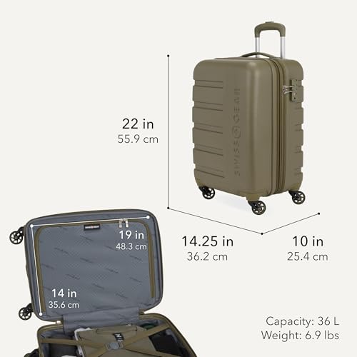 Signature Hardside Expandable Carry (Carry-On 19-Inch / Olive Branch)