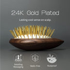 Acubrusher 24K Gold (24K Gold Bristles / Walnut Wood)