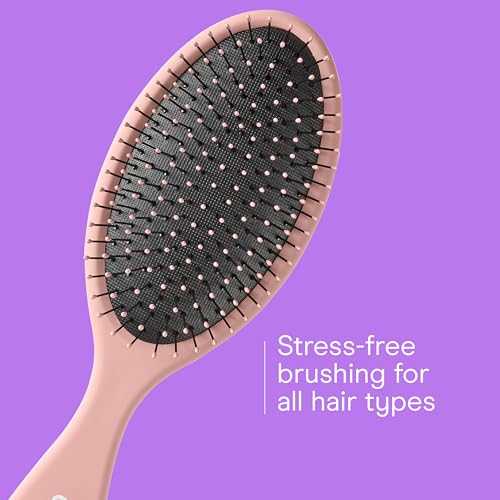 Hair Brush Set (Beige,Navy,Coral / 3 Count Full Size)