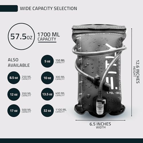 Soft Flask 57.48 oz (Black / 60 Ounces)