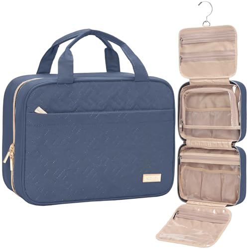 Travel Toiletry Bag for women (Medium / Aegean-Blue)