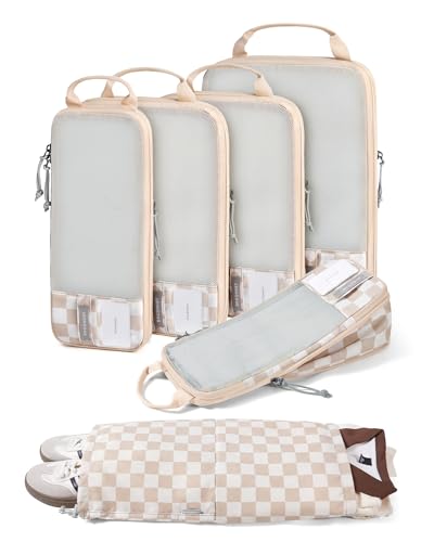 6 Set Compression Packing Cubes for Travel (Weekend Check / Set of 6)
