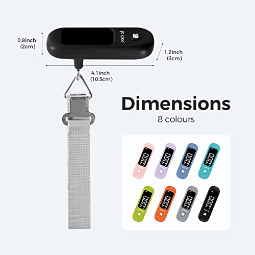Digital Luggage Scale for Travel (Black)