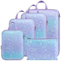 Compression Packing Cubes for Travel (07 Blue Purple Gradient / 5-Piece Set)
