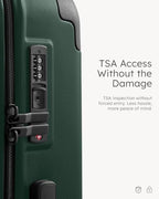 Luggage Lightweight and Durable Hardshell (Dark Green2.0 / S(20in))