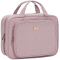 Travel Toiletry Bag for Women Hanging Organizer Makeup Case Pockets (Peach-Pink / Medium)