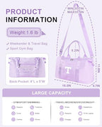 Dance Gym Duffel Bag Gifts for Girls Teen (Purple / T)