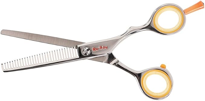 Cricket Centrix Roc-It Dog Professional Stylist 5” Hair Cutting Shears and 30T Thinning Hair Cutting Scissors Duo Set, Salon Barber Supplies for Women and Men Haircut