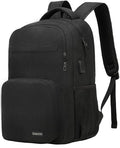 School Backpack for Teen Boys & College Students (Black / 15.6 Inch)