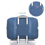 Carry on luaggage 22x14x9 Airlines Approved Foldable Carry on Bag Travel Duffel Packable Duffle Overnight for Women and Men 40L (Y-Navy Blue / 40L)