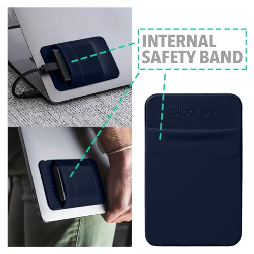 Portable Hard Drive Sleeve for Laptop (Small (For SSD) / Navy Blue)
