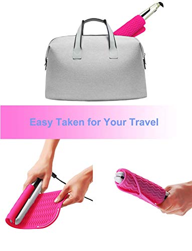 Heat Resistant Mat for Curling Iron (Pink)