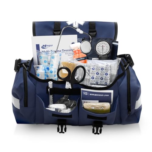 Trauma Bag First Aid Kit Emergency Response Supplies Blue (Blue)
