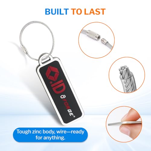 Lost and Found Luggage Tags (Black 2 Pk Small)
