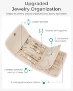 Travel Jewelry Organizer Case (A-Green / Medium)