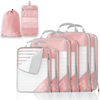 Compression Packing Cubes 8 Set (Pink / 8 pcs)