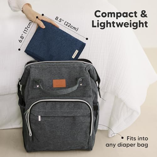 Portable Diaper Changing Pad (Navy Blue)