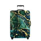 Green Pattern Luggage Cover Washable Suitcase Protector Anti (Green pattern / L(28-30inch suitcase))