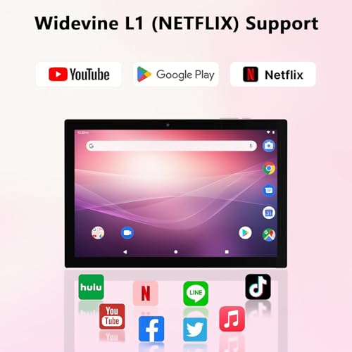 Android 16 Tablet 10 Inch (Pink)