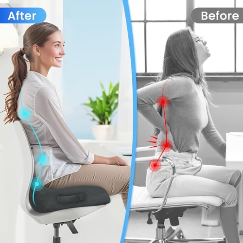 Ergonomic Seat Cushion (Gray / Large)