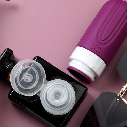 Travel Bottles for Toiletries (Dark-Purp-2oz)