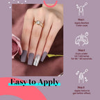 Beetles Purple Grey Gel Nail Polish (N - Creme Grey | Grayish Purple)