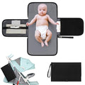 Portable Diaper Changing Pad (Black-Style A)