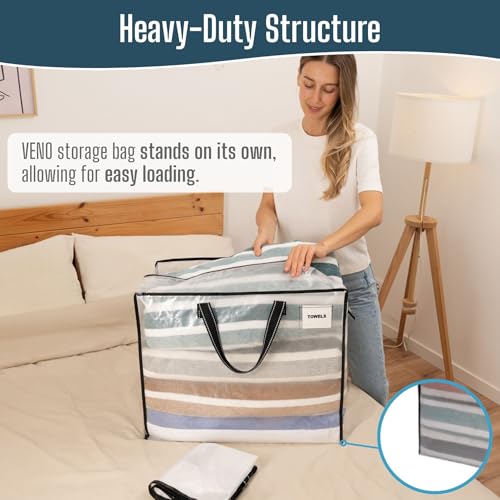 Heavy Duty Moving Bags (Clear / 22 Gallon-4 Pack)