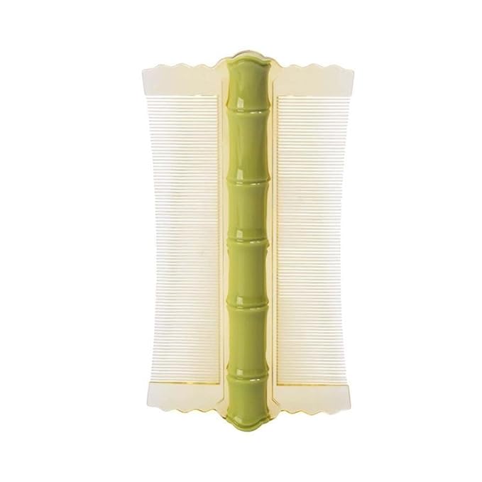 Green Double-Sided Comb Anti-Static Fine-Tooth Pin Hair Comb With Handle Super Dense Tooth Drain Dandruff Hair Comb Hair Styling Tool Accessories Hair Combs Styling Tools and Appliances