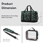 Duffel with Utility Pouch (Floral & Foliage)