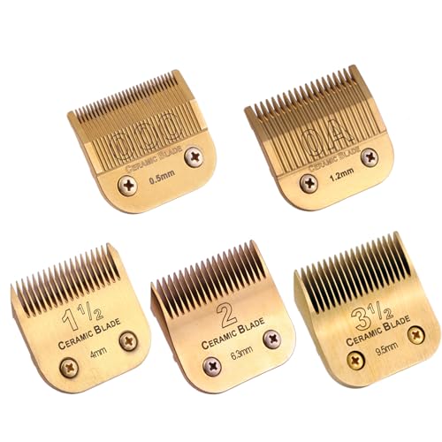 Golden Replacement Blades Compatible with AGC BDC BGC Classic 76 A5 5Pcs (0.5mm-9.5mm 5 PACK)