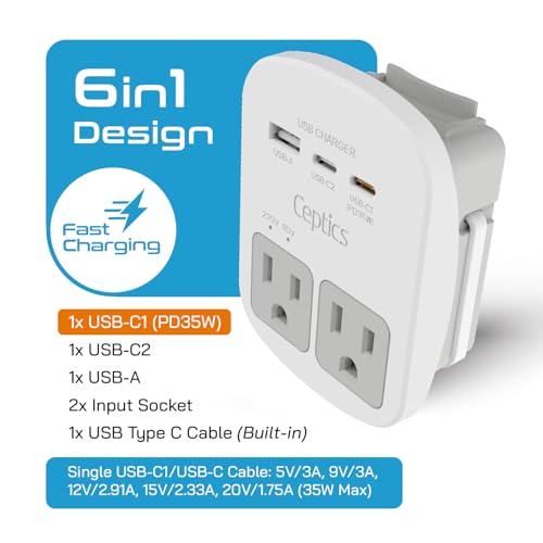 Universal Travel Adapter (White)