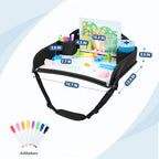 Kids Travel Tray for Toddler Car Seat (Black -2PCS)