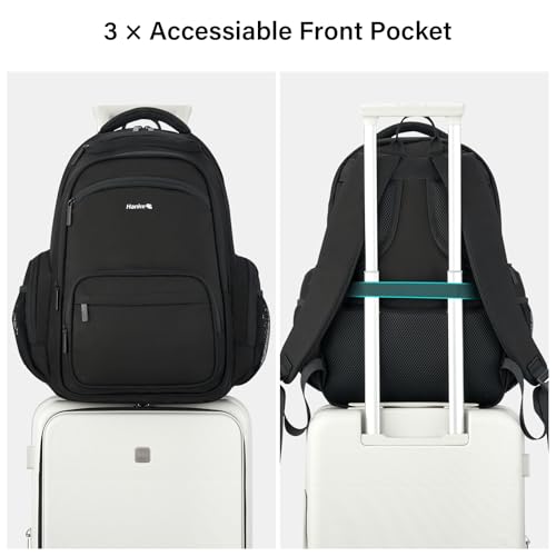 College Laptop Backpack Multi (18 Inch / Black)