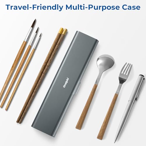 Wider Aluminum Toothbrush Travel Case (Gray Blue / 1 Pack (Large))