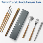 Wider Aluminum Toothbrush Travel Case (Gray Blue / 1 Pack (Large))