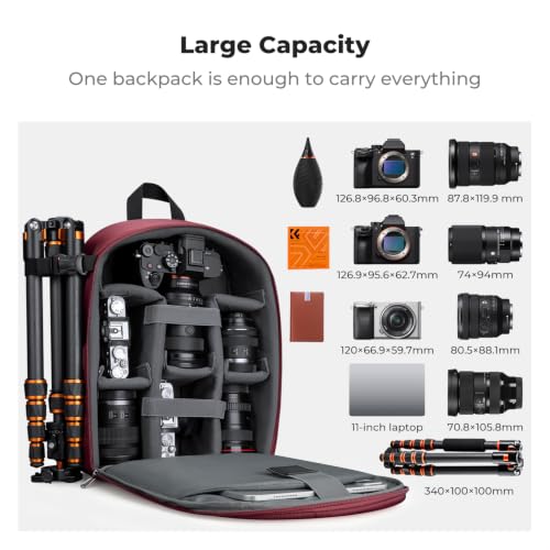 Camera Backpack (07-red)