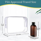 Travel Shampoo Bottles 4pcs 3.4oz Travel Bottles for Toiletries (3.4oz Brown - 4 Blank)