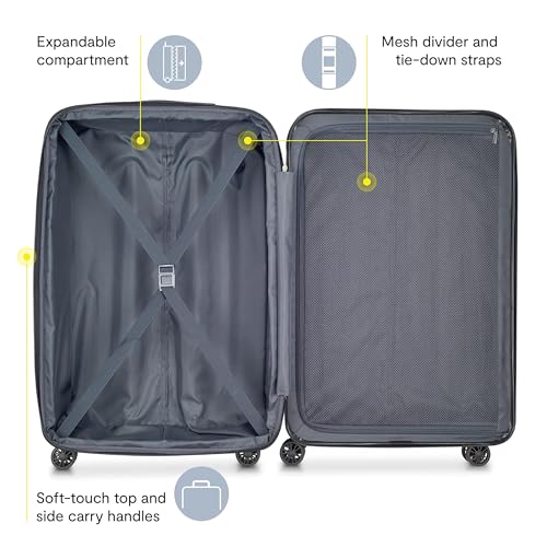 Helium Aero Hardside Expandable Luggage with Spinner Wheels (Titanium / 3-Piece Set (21/24/28))